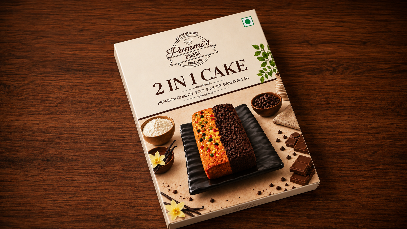 2-in-1 Dry Cake
