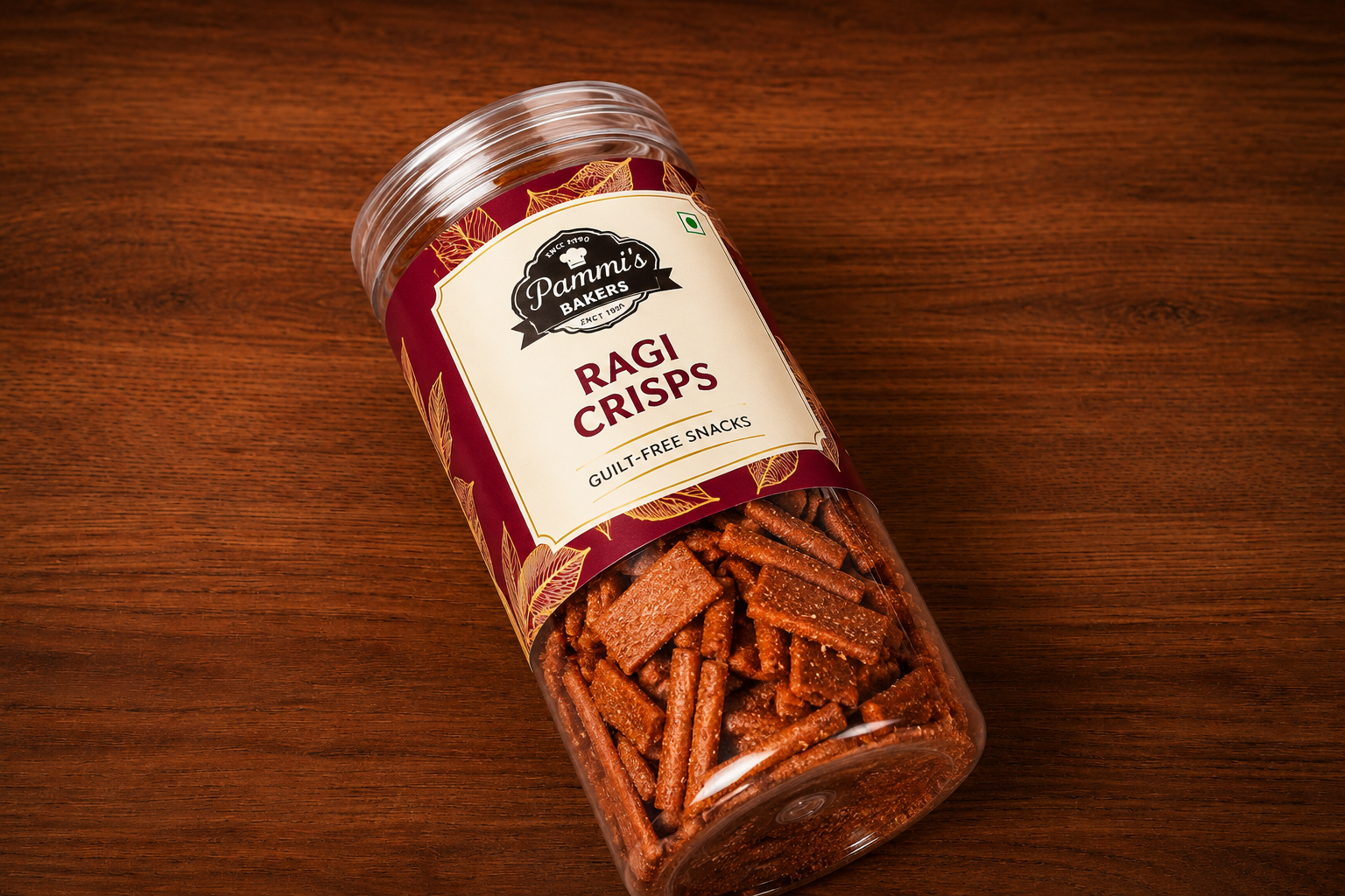 Ragi Chips Jar