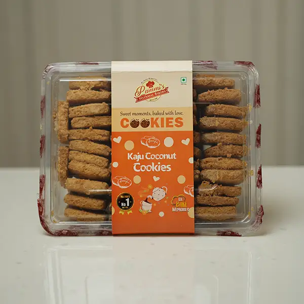 Pammi’s Kaju Coconut Cookies – crunchy, nutty, and coconut-rich treats.
